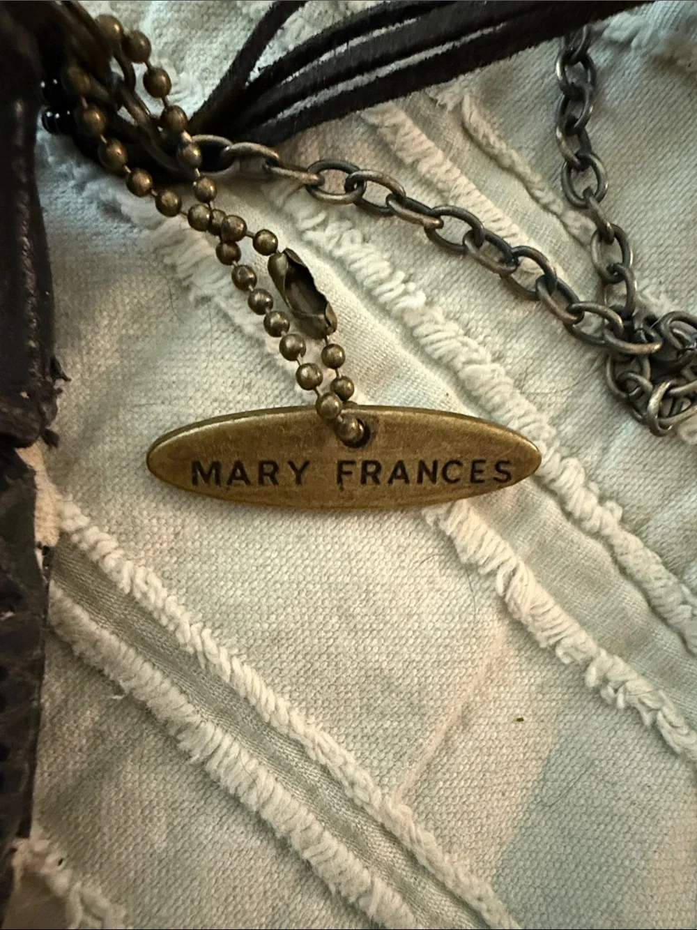 Mary Frances Teal, Yellow & Olive Floral Zebra Crossbody Bag